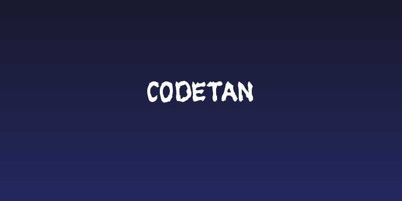 Codetan Social Header