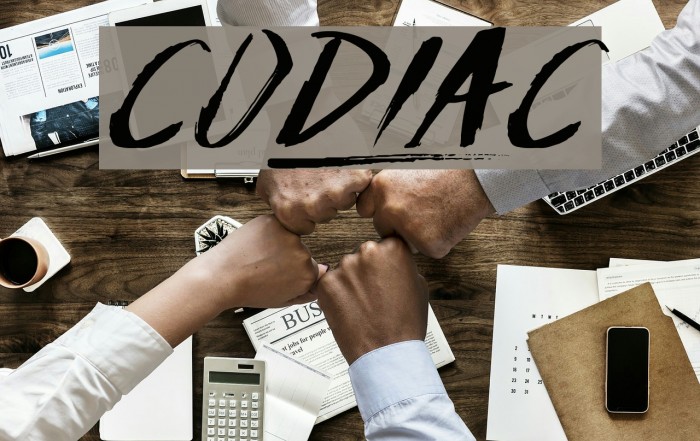 Codiac Font examples