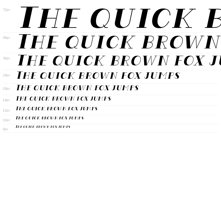 CodianOctoberEight-Italic Waterfall