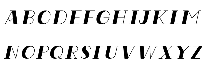 CodianOctoberEight-Italic Font LOWERCASE
