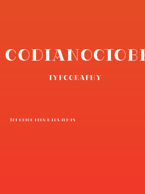 CodianOctoberEight Poster