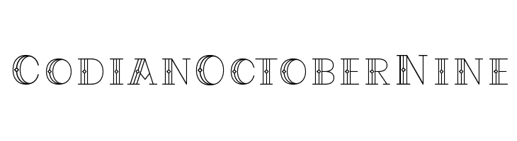 CodianOctoberNine  font caratteri gratis