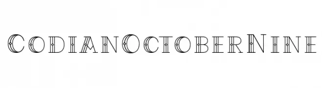 CodianOctoberNine  Frei Schriftart Herunterladen