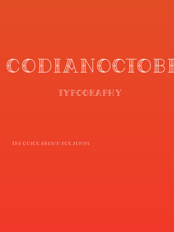 CodianOctoberNine Poster