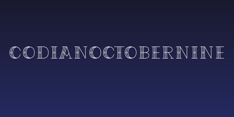 CodianOctoberNine Social Header