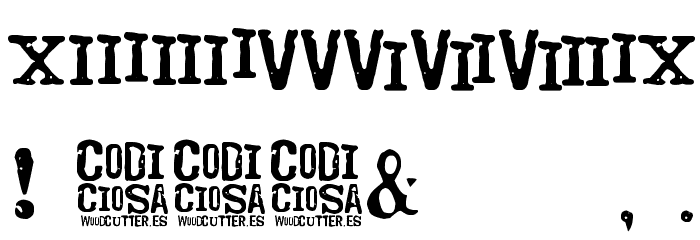 Codociosa Font OTHER CHARS