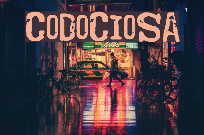 Codociosa Font examples