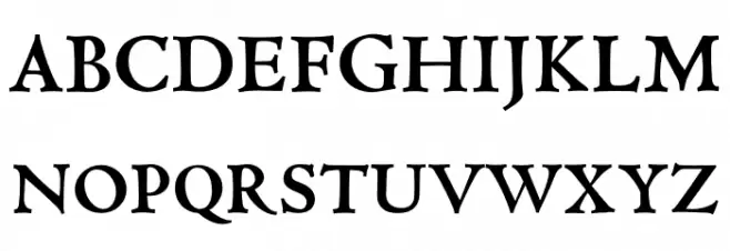 Coelacanth Bold Font Litere mari