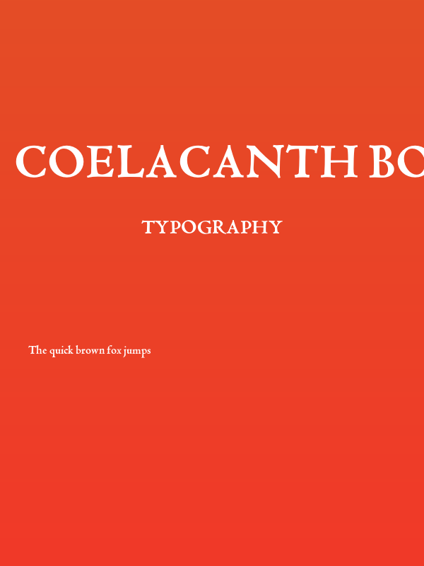 Coelacanth Bold Poster