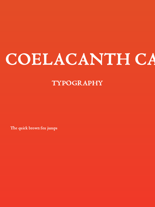 Coelacanth Caption Bold Poster