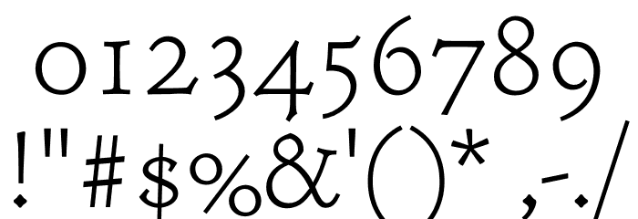 Coelacanth Caption ExtraLight Font OTHER CHARS