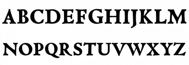Coelacanth Caption Heavy フォント 大文字