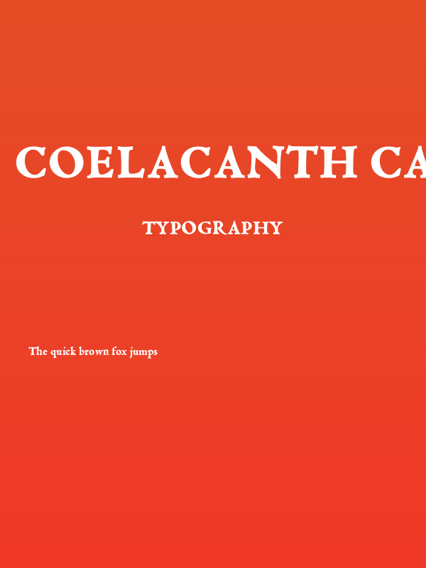 Coelacanth Caption Heavy Poster