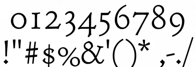 Coelacanth Caption Light Font OTHER CHARS