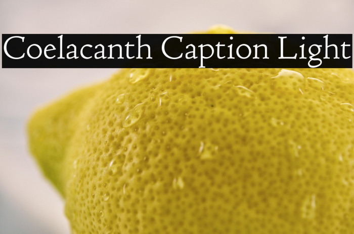 Coelacanth Caption Light Example 1