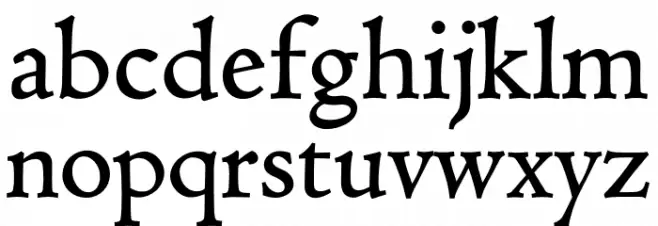 Coelacanth Caption Semibold Font LOWERCASE