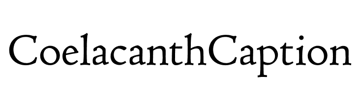 Coelacanth Caption  Fuentes Gratis Descargar