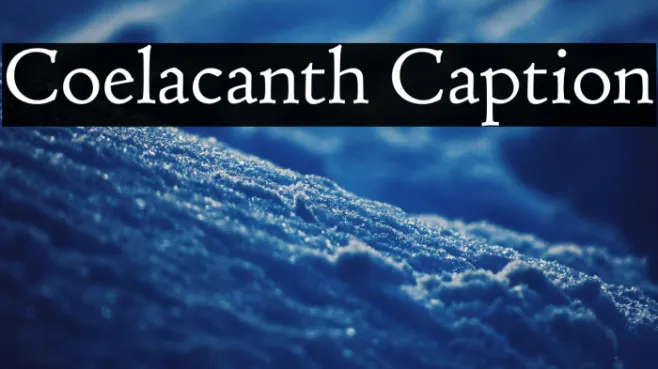 Coelacanth Caption Example 2