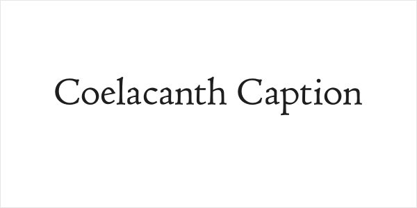 Coelacanth Caption Logo