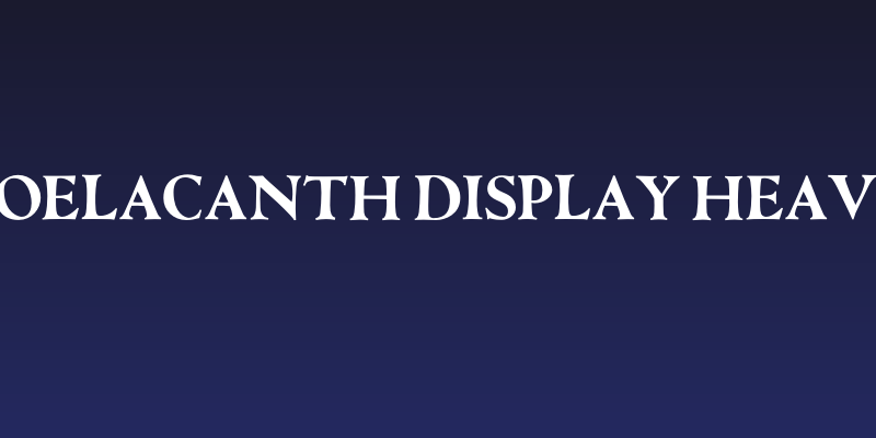 Coelacanth Display Heavy Social Header