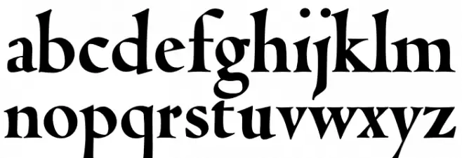 Coelacanth Display Heavy Schriftart Kleinbuchstaben