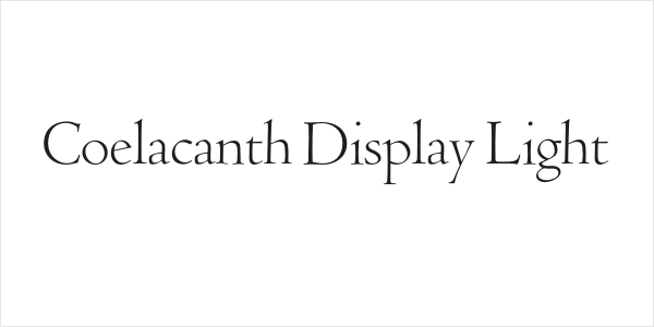 Coelacanth Display Light Logo