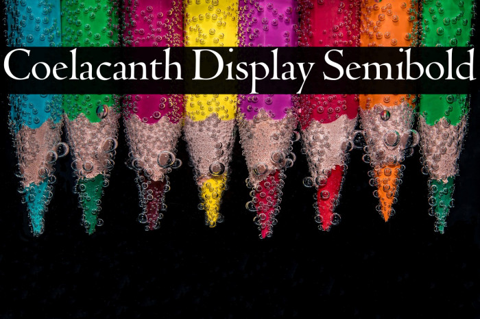 Coelacanth Display Semibold Example 3