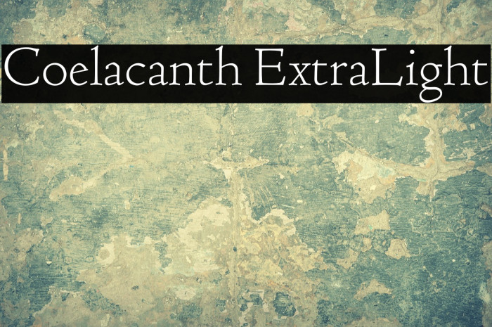 Coelacanth ExtraLight Example 1