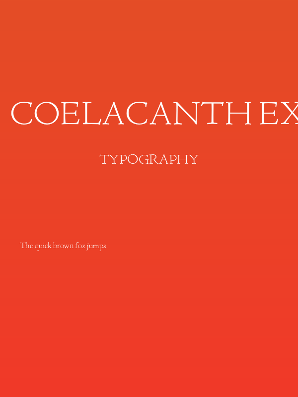 Coelacanth ExtraLight Poster