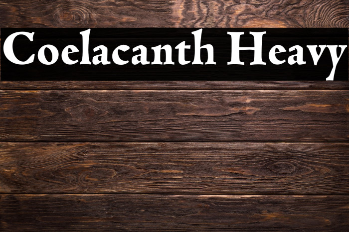 Coelacanth Heavy Example 1