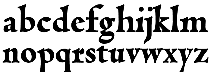 Coelacanth Heavy Font LOWERCASE
