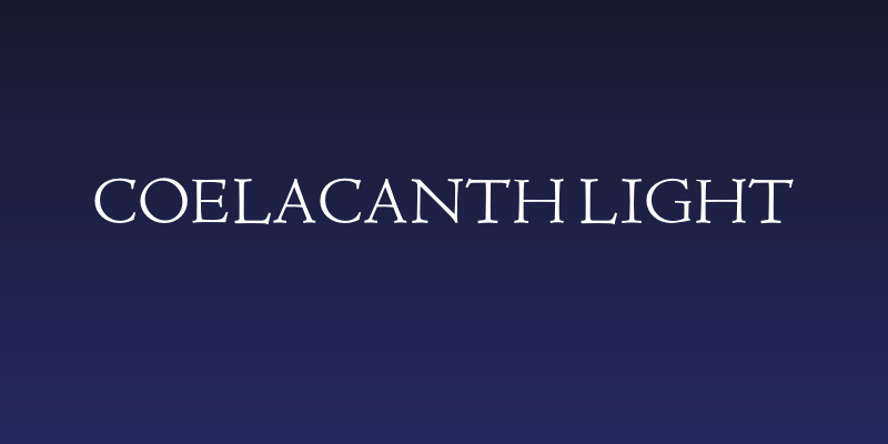 Coelacanth Light Social Header