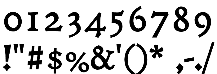 Coelacanth Pearl Bold Font OTHER CHARS