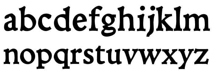 Coelacanth Pearl Bold Font LOWERCASE