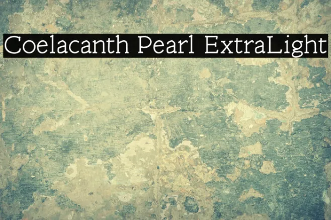 Coelacanth Pearl ExtraLight Example 1