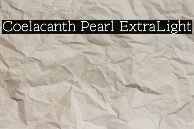 Coelacanth Pearl ExtraLight Example 3