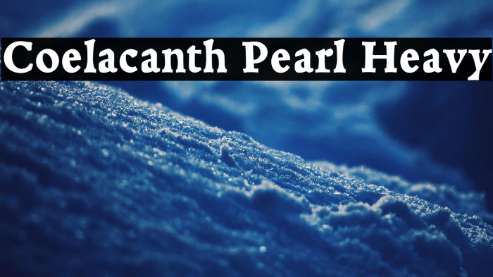 Coelacanth Pearl Heavy Example 3
