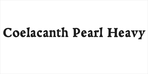 Coelacanth Pearl Heavy Logo