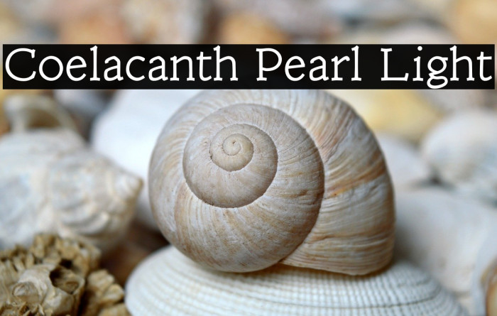 Coelacanth Pearl Light Example 1