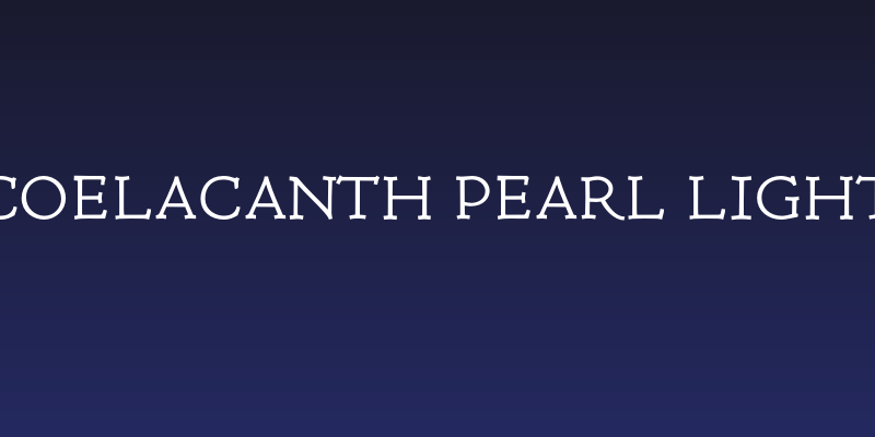 Coelacanth Pearl Light Social Header