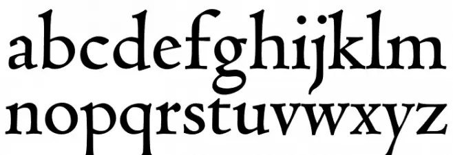 Coelacanth Semibold 字体 小写
