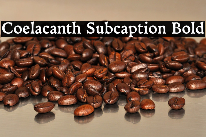 Coelacanth Subcaption Bold Example 2