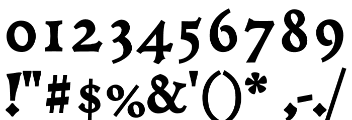 Coelacanth Subcaption Heavy Font OTHER CHARS
