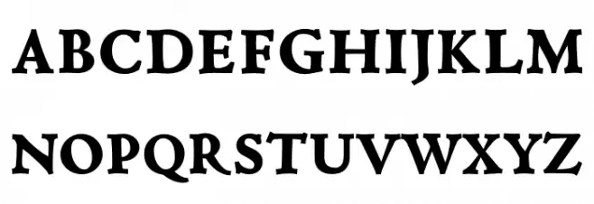 Coelacanth Subcaption Heavy Schriftart Groß