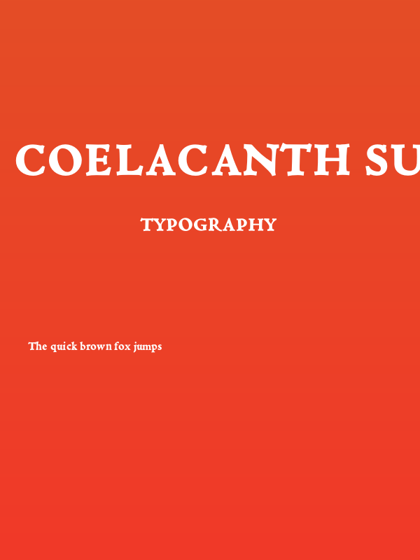 Coelacanth Subcaption Heavy Poster