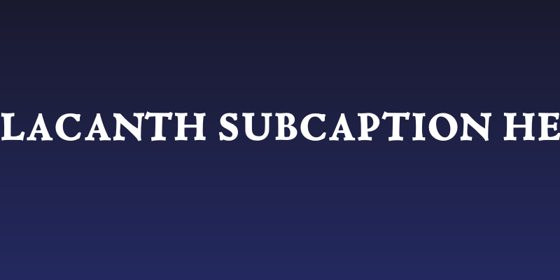 Coelacanth Subcaption Heavy Social Header