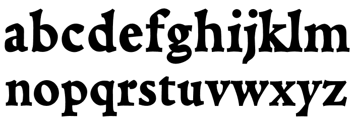 Coelacanth Subcaption Heavy Font LOWERCASE