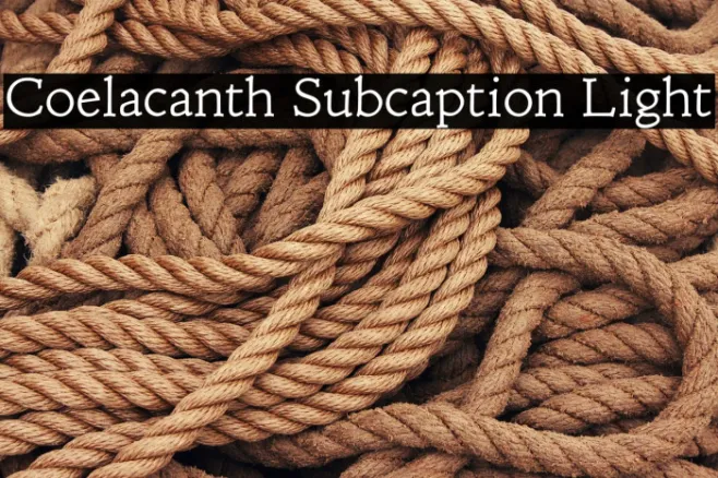 Coelacanth Subcaption Light Example 2