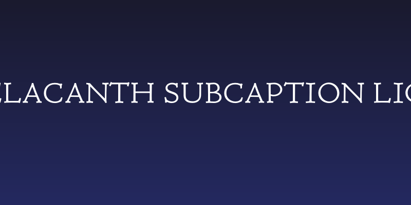 Coelacanth Subcaption Light Social Header