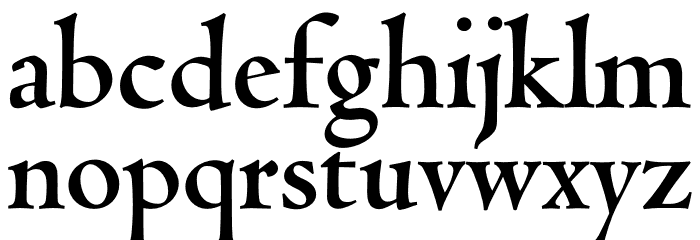 Coelacanth Subheading Bold Font LOWERCASE